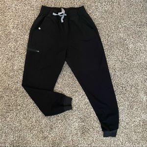 FIGS Black Zamora High Waisted Scrub Pants